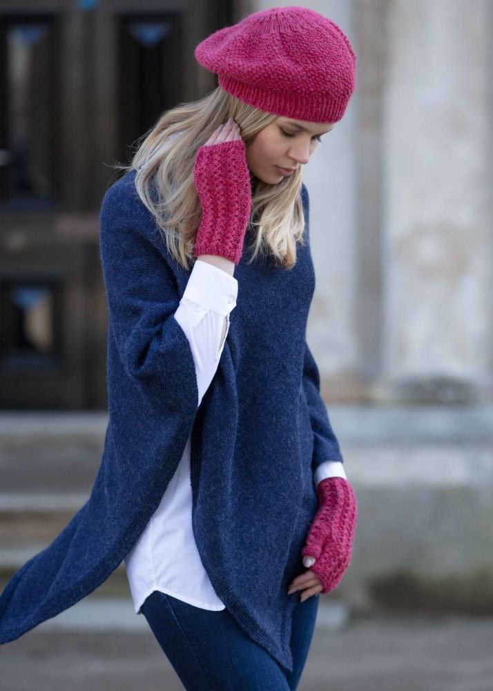 100% alpaca poncho