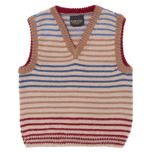 Baby alpaca striped tank top